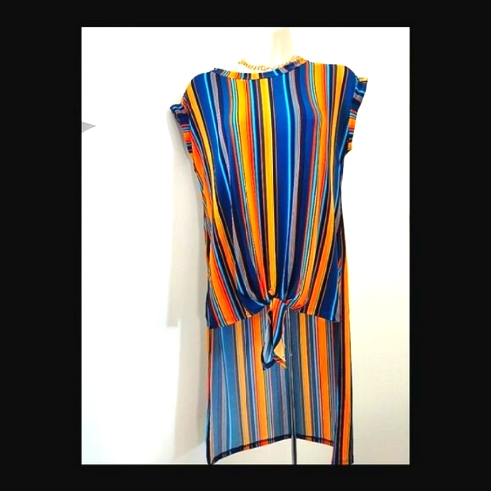 Summer y2k stripped t shirt